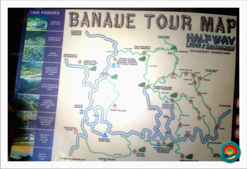 Karte von den schönsten Orten in Banaue